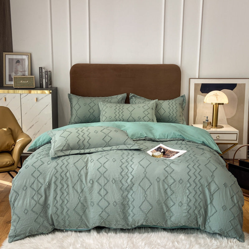 Tufted Cotton Bedding Set