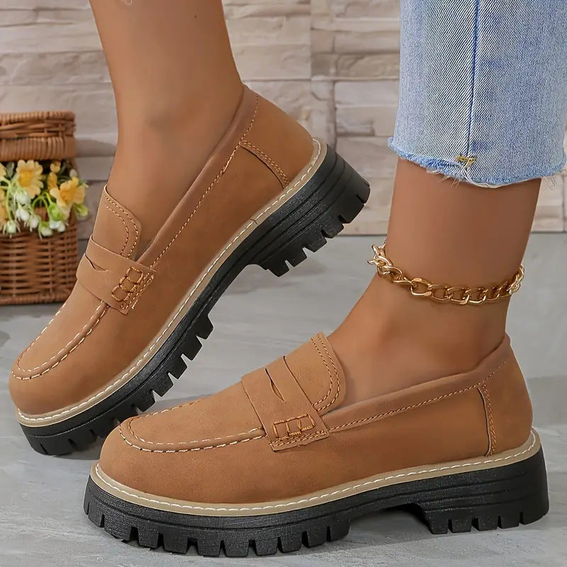 Arley Loafers - Chunky Sole - Slip On - Casual Style