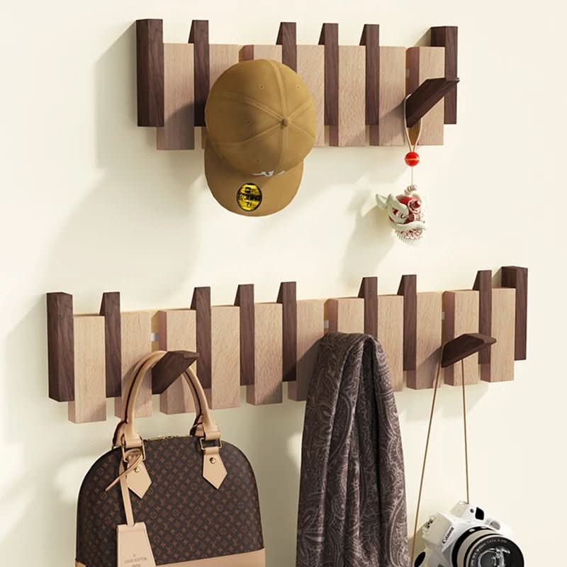 Wooden Piano Wall Hook With Multiple Pegs