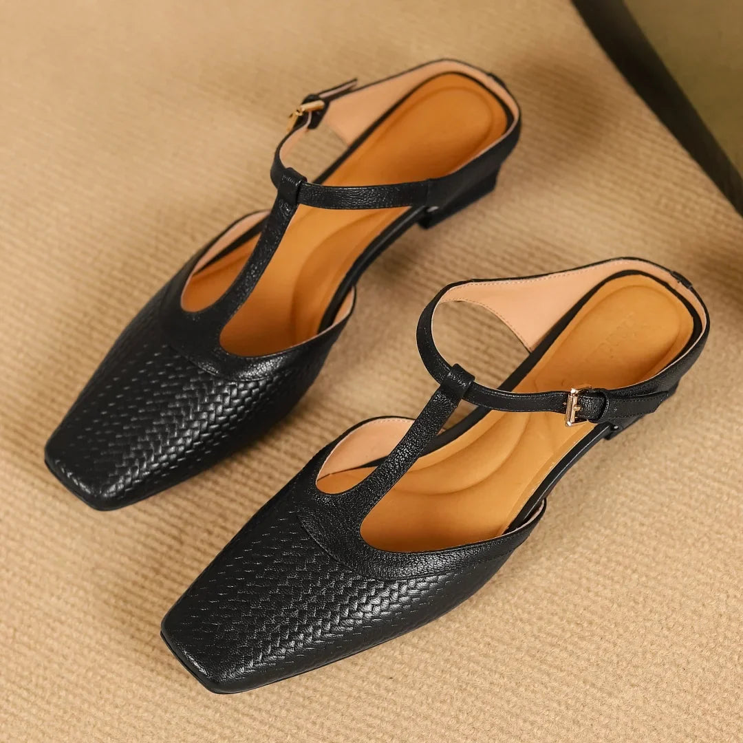 Isabella Leather Mules
