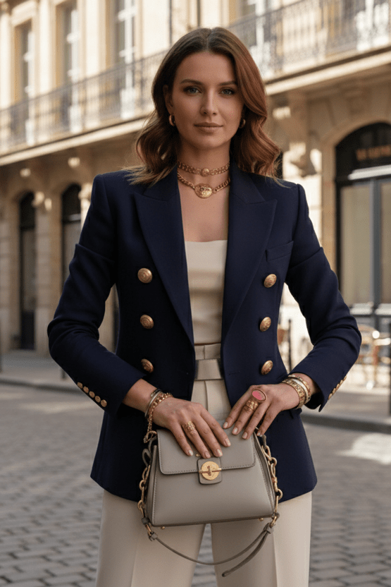 Zola – Sleek Tailored Blazer with Breathable Lining VIP