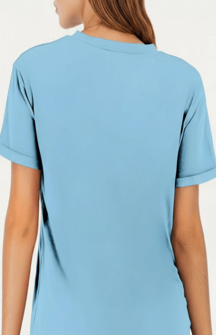 ZORELLA – Dandelion Print Crew Neck T-Shirt in Soft Cotton VIP