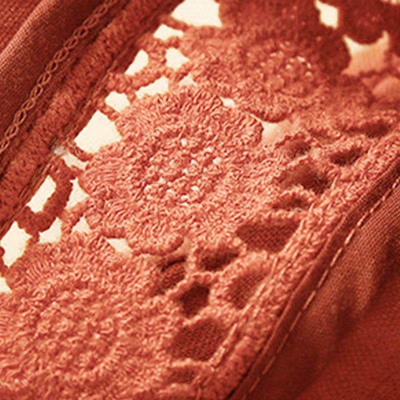 Relaxed Drawstring Shorts with Elegant Lace-Trimmed Hem