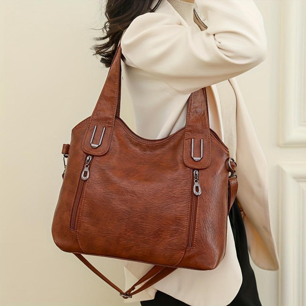 Venice Notte Vegan Handbag | Slouchy Chic Modern-Inspired Shoulder Bag