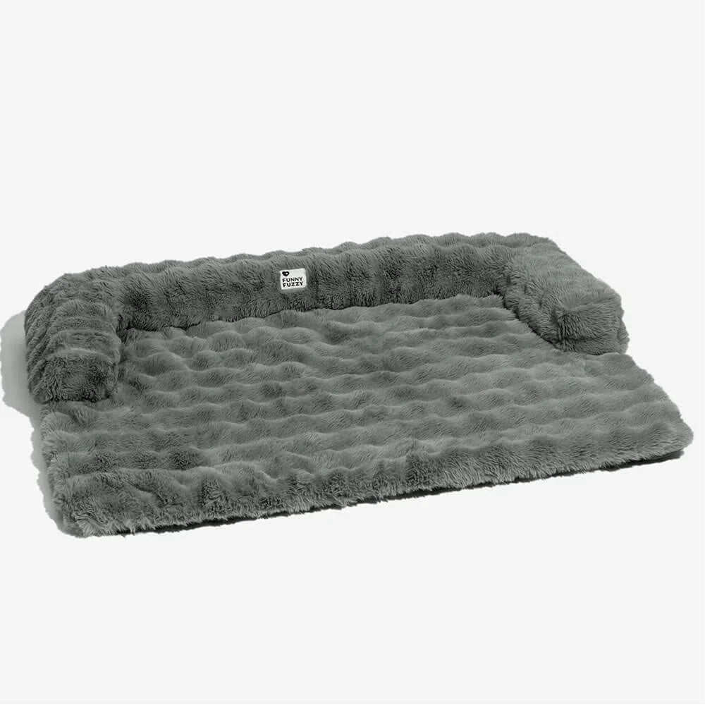 Pet Sofa Protector With Plush Fabric and Non-Slip Backing