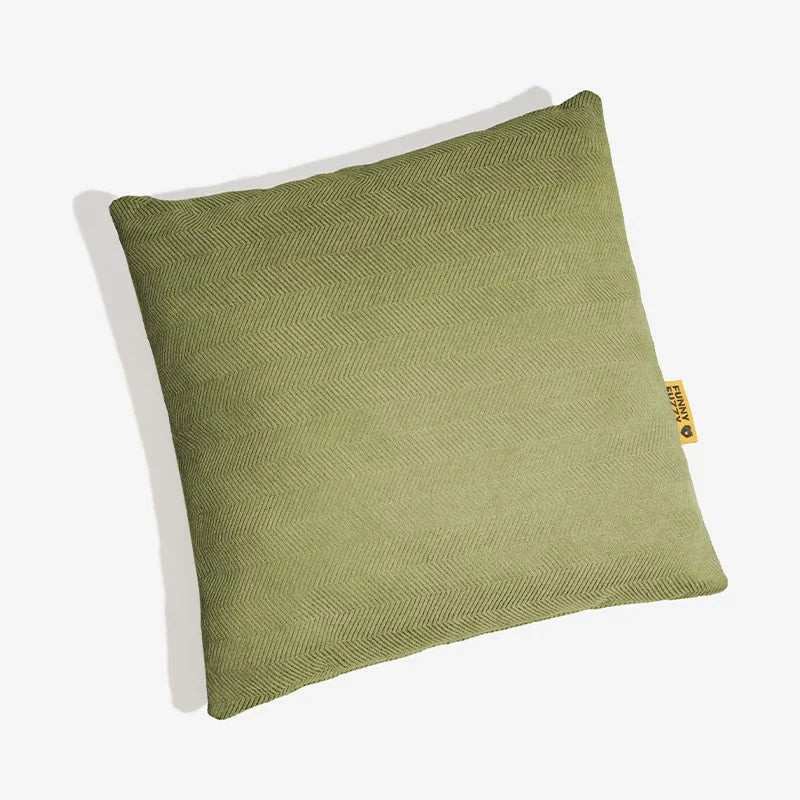 Contemporary Chenille Couch Cover With Herringbone Pattern