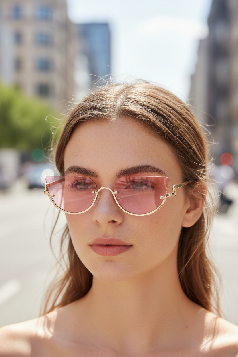 ZOÉVA – Cat Eye Sunglasses with UV400 Protection & Lightweight Metal Frames VIP