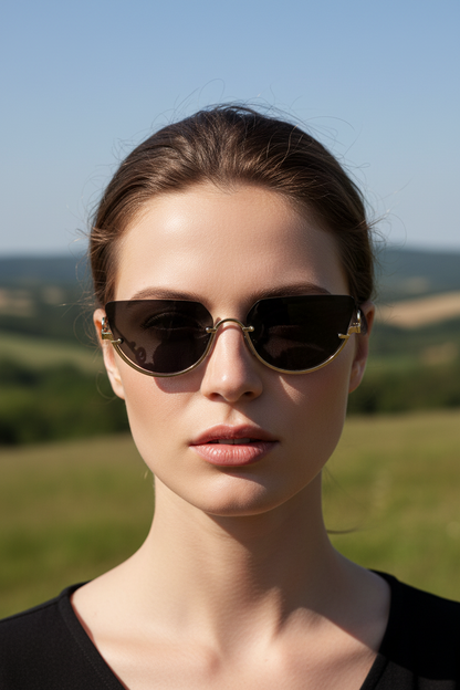 ZOÉVA – Cat Eye Sunglasses with UV400 Protection & Lightweight Metal Frames VIP