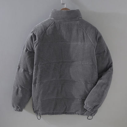 Sebastian Relaxed Fit Puffer Jacket | Quilted Stand Collar Jacket