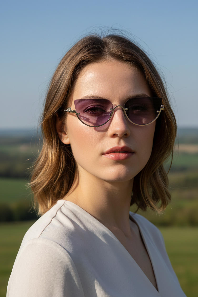 ZOÉVA – Cat Eye Sunglasses with UV400 Protection & Lightweight Metal Frames VIP