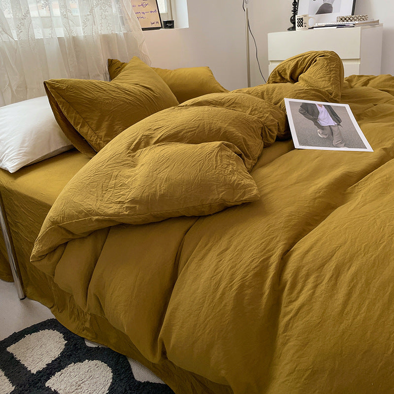 Minimalist Washed Cotton Bedding Set