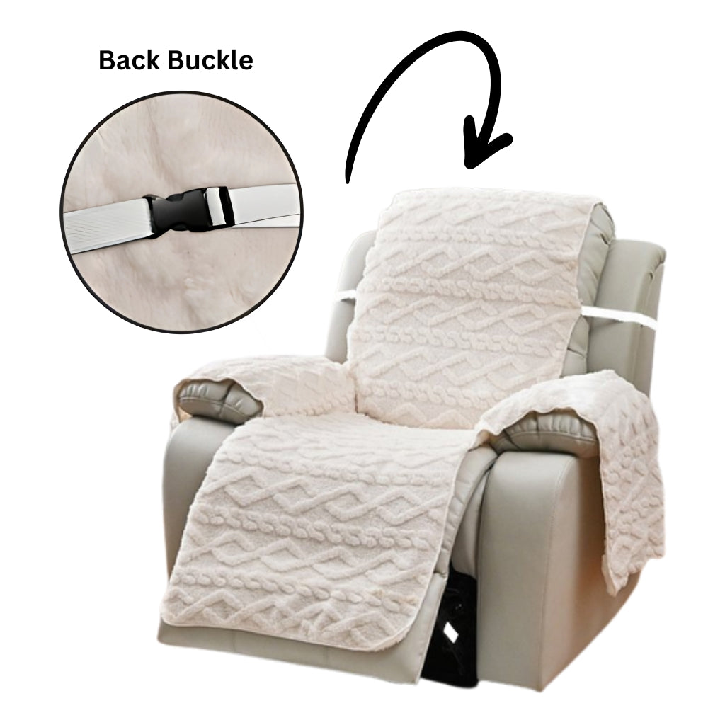 Contemporary Diamond Pattern Recliner Slipcover