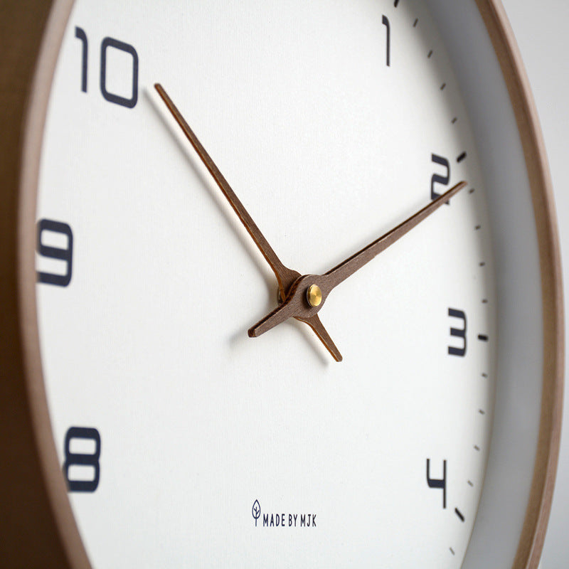 Minimalist Wooden Frame Wall Clock