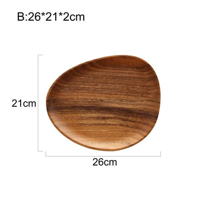 Minimalist Acacia Wood Serving Tray