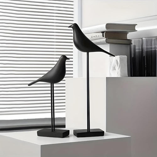 Metal Bird Figurine With Smooth Finish