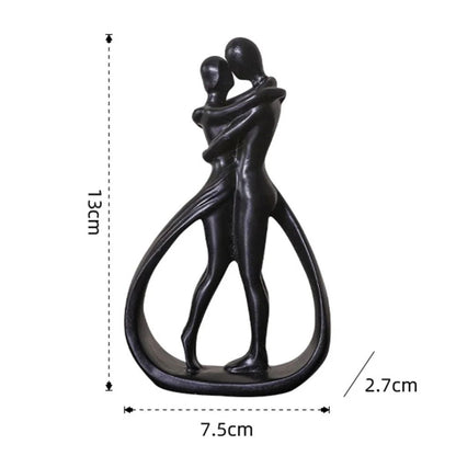 Resin Couple Figurine With Glossy Finish