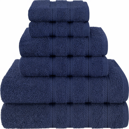 6-Piece Bath Towel Set – Soft & Highly Absorbent