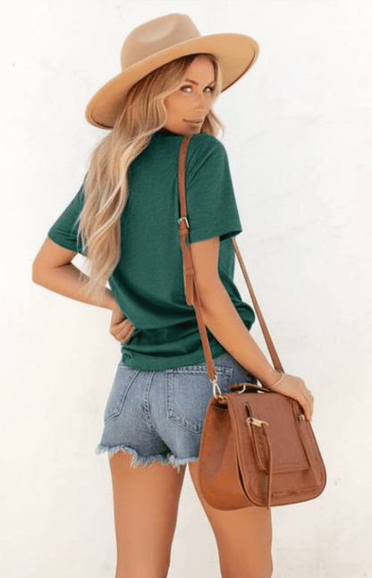 ZORELLA – Dandelion Print Crew Neck T-Shirt in Soft Cotton VIP