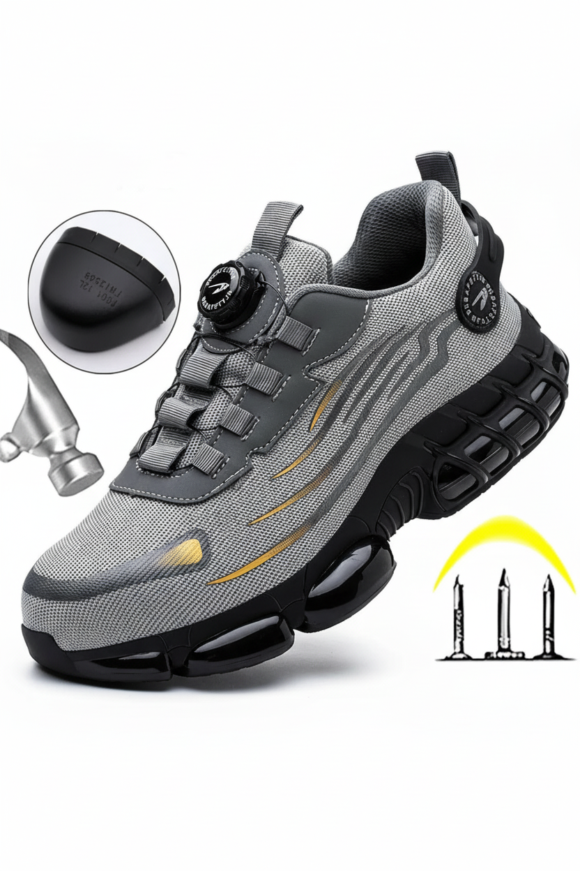 PROGUARD – Breathable Lightweight Safety Shoes with Steel Toe Cap – Arlezo