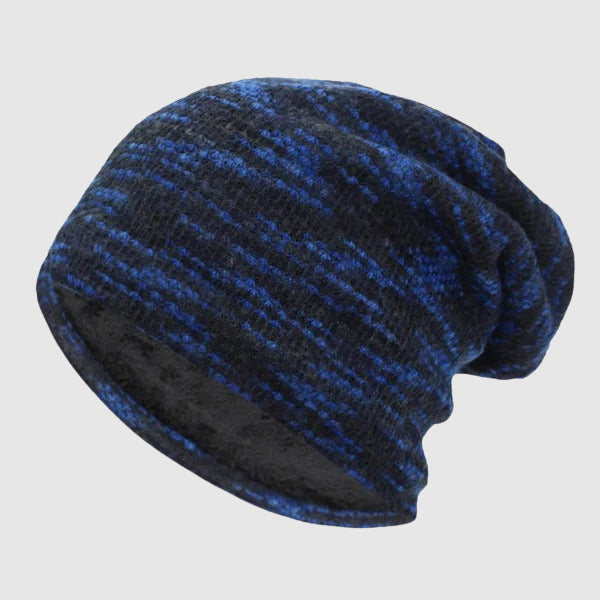 Oliver Slouchy Beanie | Striped-Lined Knit Beanie