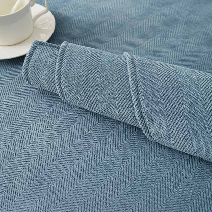 Contemporary Chenille Couch Cover With Herringbone Pattern