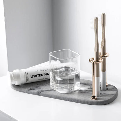 Luxura Bathroom Organizer | Multifunctional Toothbrush & Toothpaste Rack