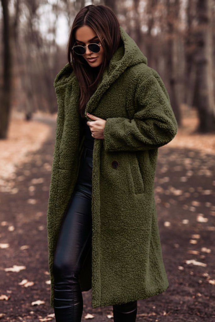 COZELONG – Women’s Hooded Long Coat for Warm Spring Comfort – Arlezo