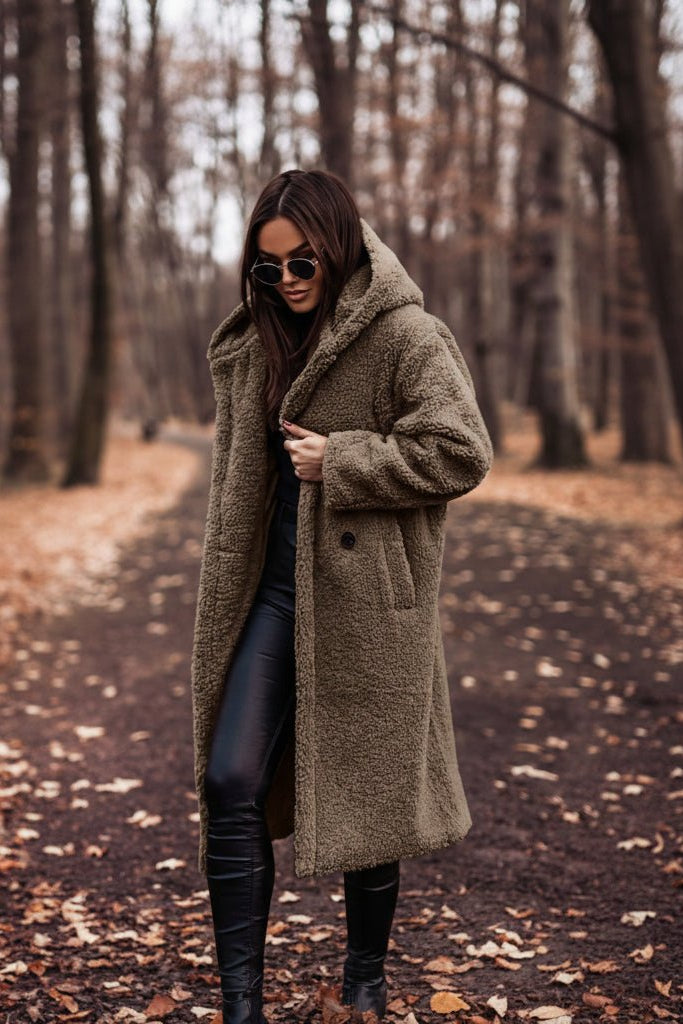 COZELONG – Women’s Hooded Long Coat for Warm Spring Comfort – Arlezo