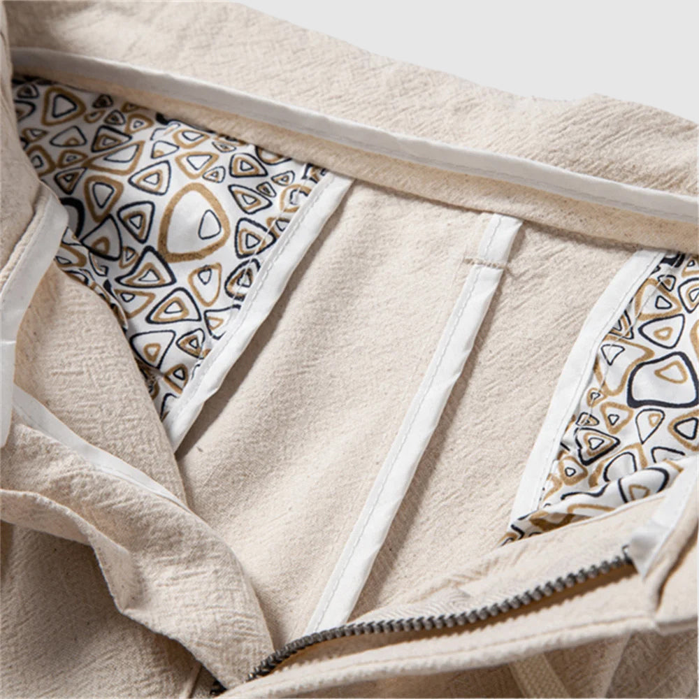 Oscar Relaxed Fit Trousers | Pleated Drawstring Waist Trousers