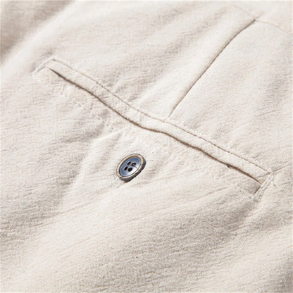 Oscar Relaxed Fit Trousers | Pleated Drawstring Waist Trousers