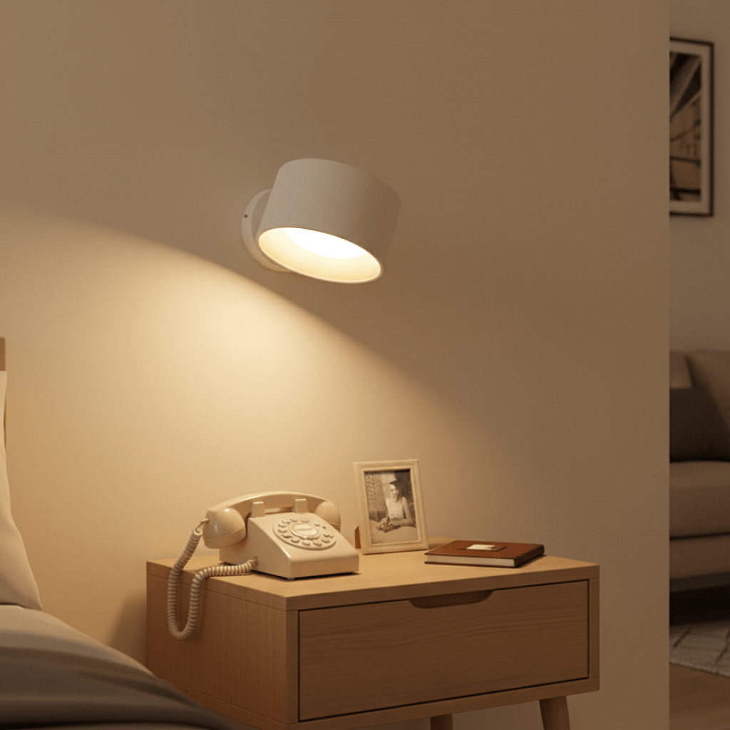 Scandinavian Wall Lamp With Natural Wood Finish
