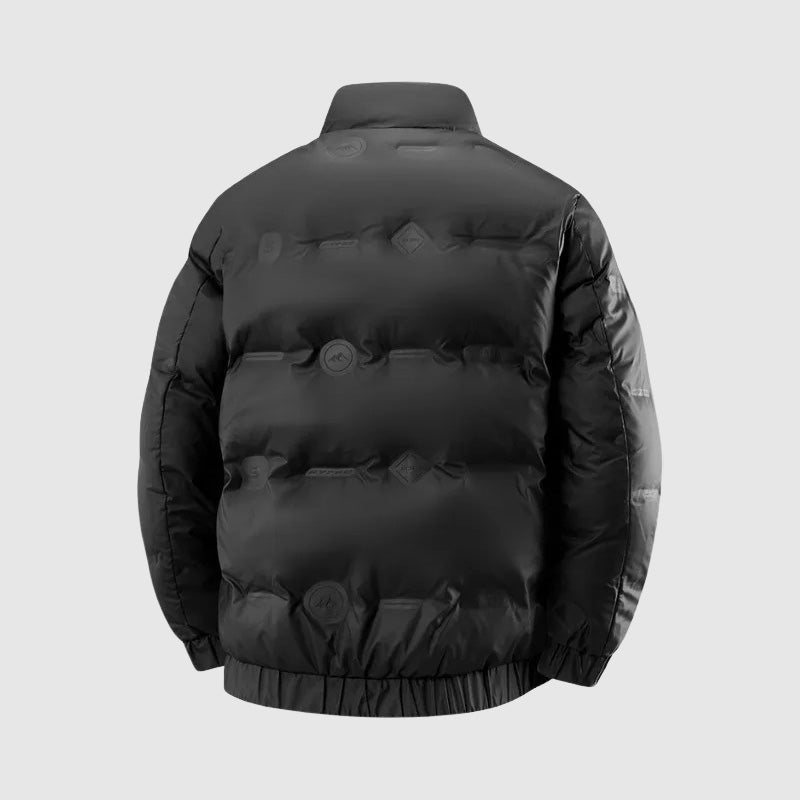 Leo Quilted Relaxed Fit Puffer Jacket | Snap Button Closure Hip-Length Jacket