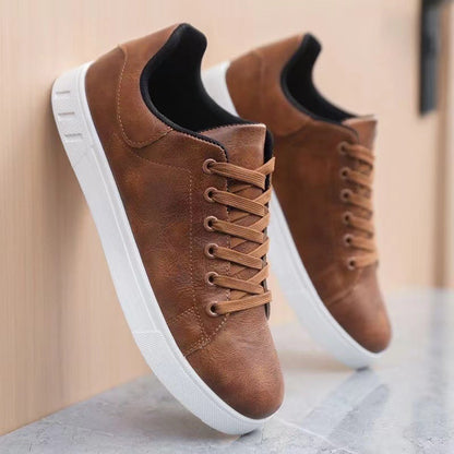 Ross - Men's Sneakers - Low Top - Lace Up - Casual Leather Shoes