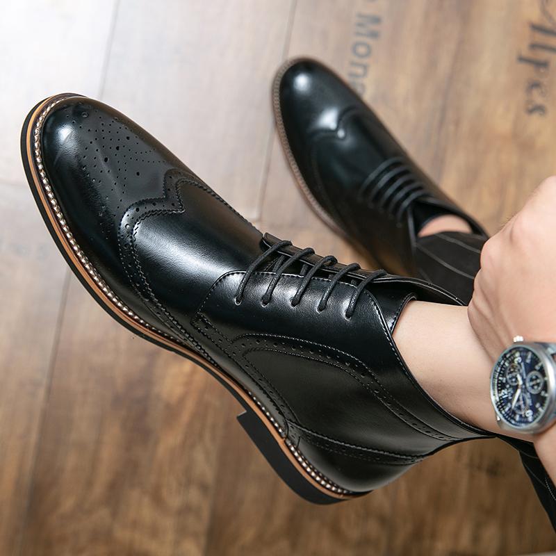 Herman Brogues Leather Boots