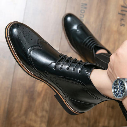 Herman Brogues Leather Boots