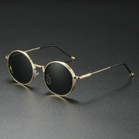 Gold frame dark green