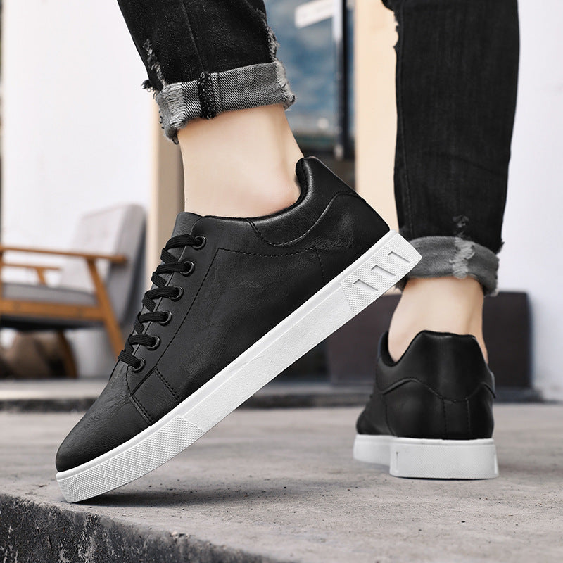 Ross - Men's Sneakers - Low Top - Lace Up - Casual Leather Shoes