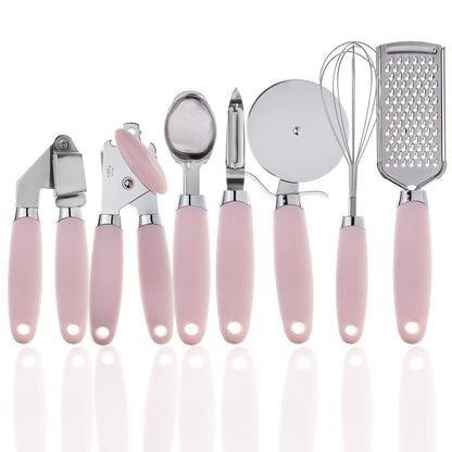 Modern Copper Utensil Set with Ergonomic Handles