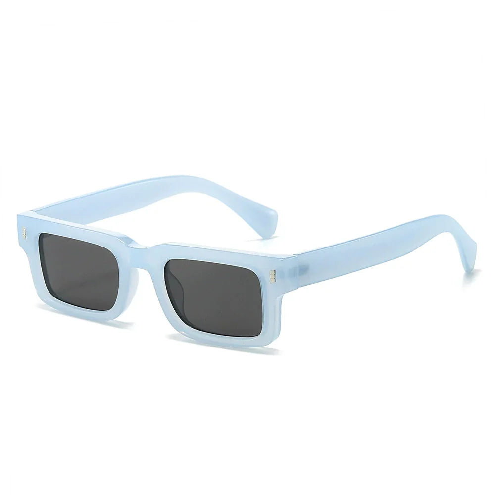 Zuniga Block-Frame Sunglasses – Retro Square Shape – Bold Thick Frames