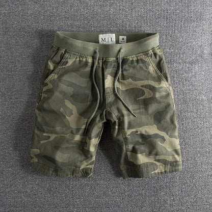 Roberto Russo Relaxed Knee-Length Cotton Shorts with Drawstring Waist