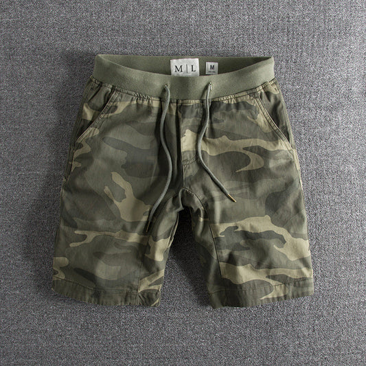 Roberto Russo Relaxed Knee-Length Cotton Shorts with Drawstring Waist