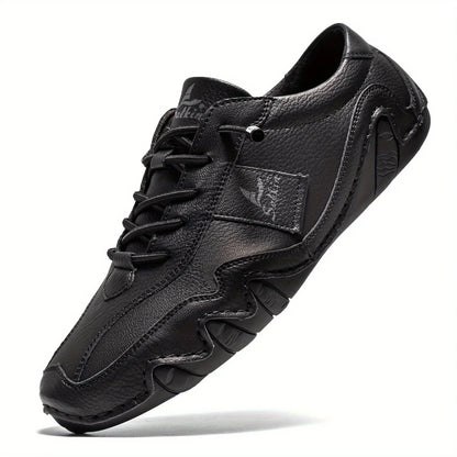 Oscar Low-Top Lace-Up Shoes | Contrast Stitching Ankle-Height Lace-Up Shoes