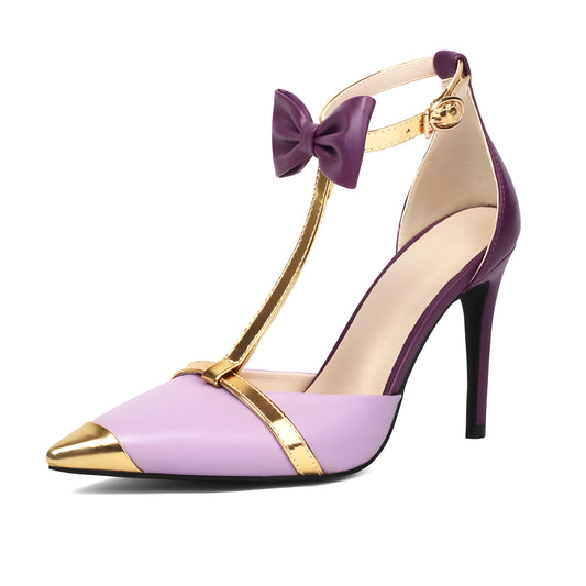 Gisele Bow-Strap Stilettos