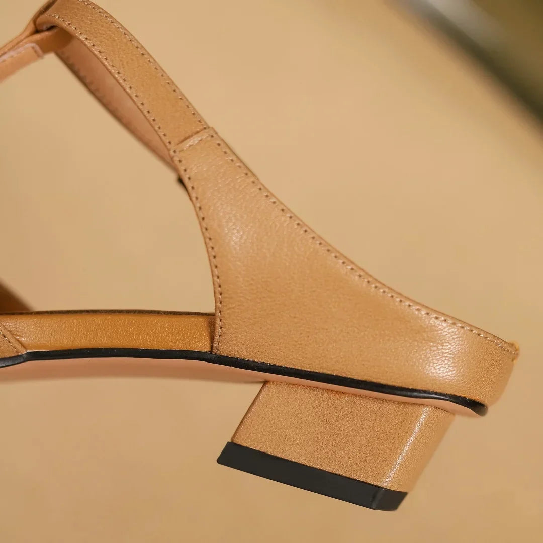 Isabella Leather Mules