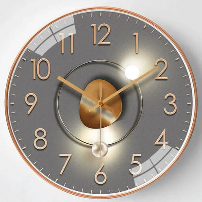 Modern Acrylic Mirror and Plastic Wall Clock