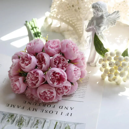 Classic Silk Peony Bouquet