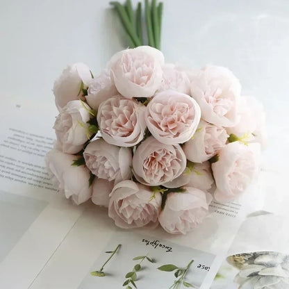 Classic Silk Peony Bouquet