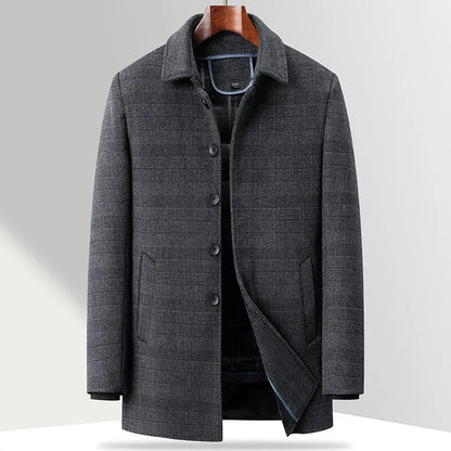 Wellsbury Plaid Over Coat