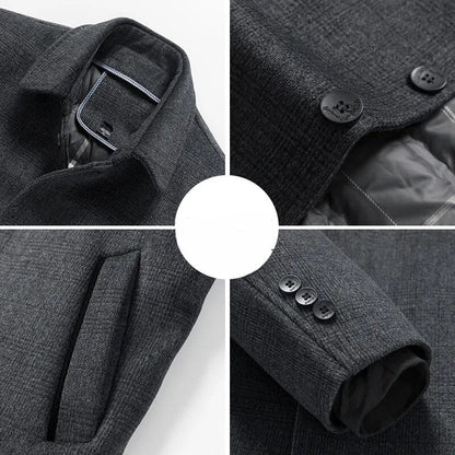 Wellsbury Plaid Over Coat