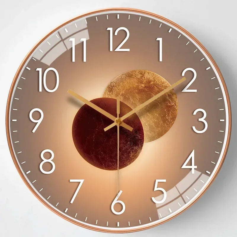 Modern Acrylic Mirror and Plastic Wall Clock